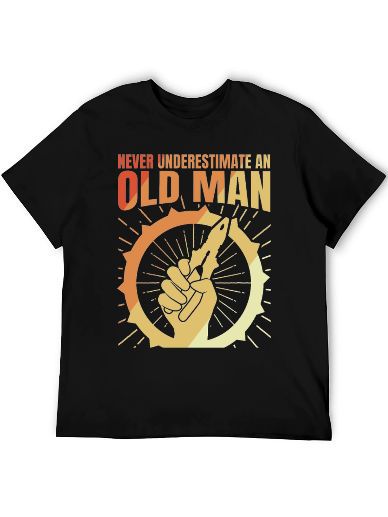 Never Underestimate an Old Man Graphic T-Shirt