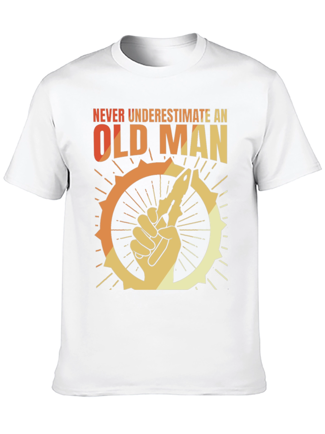 Never Underestimate an Old Man Graphic T-Shirt