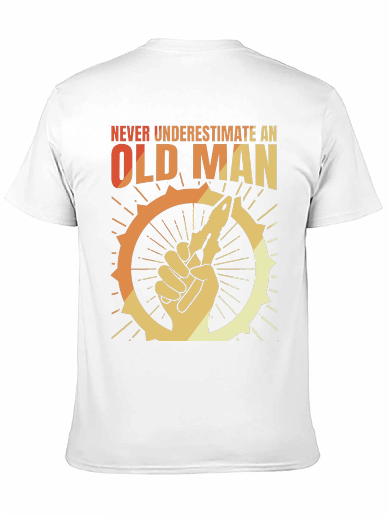 Never Underestimate an Old Man Graphic T-Shirt