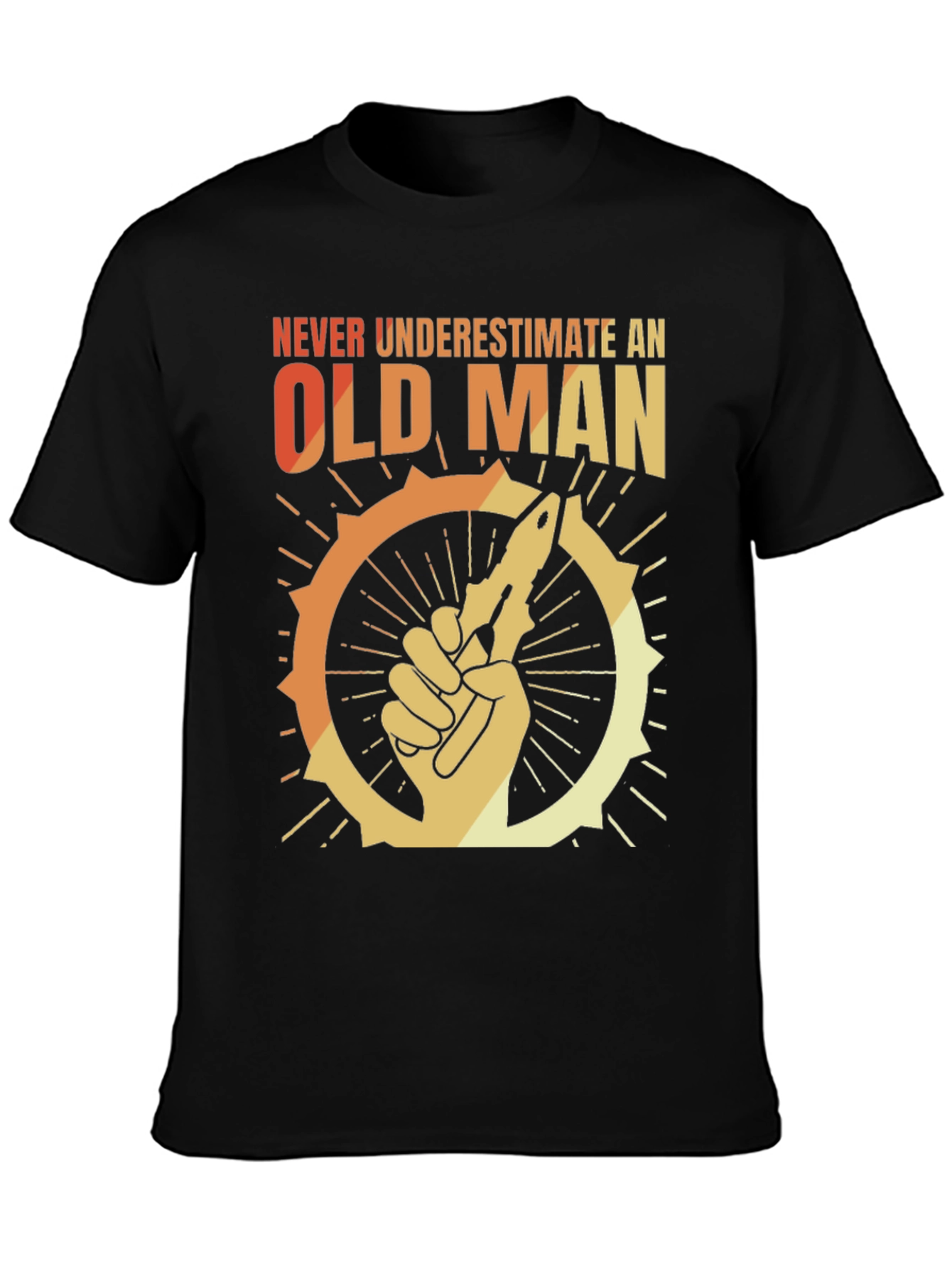 Never Underestimate an Old Man Graphic T-Shirt
