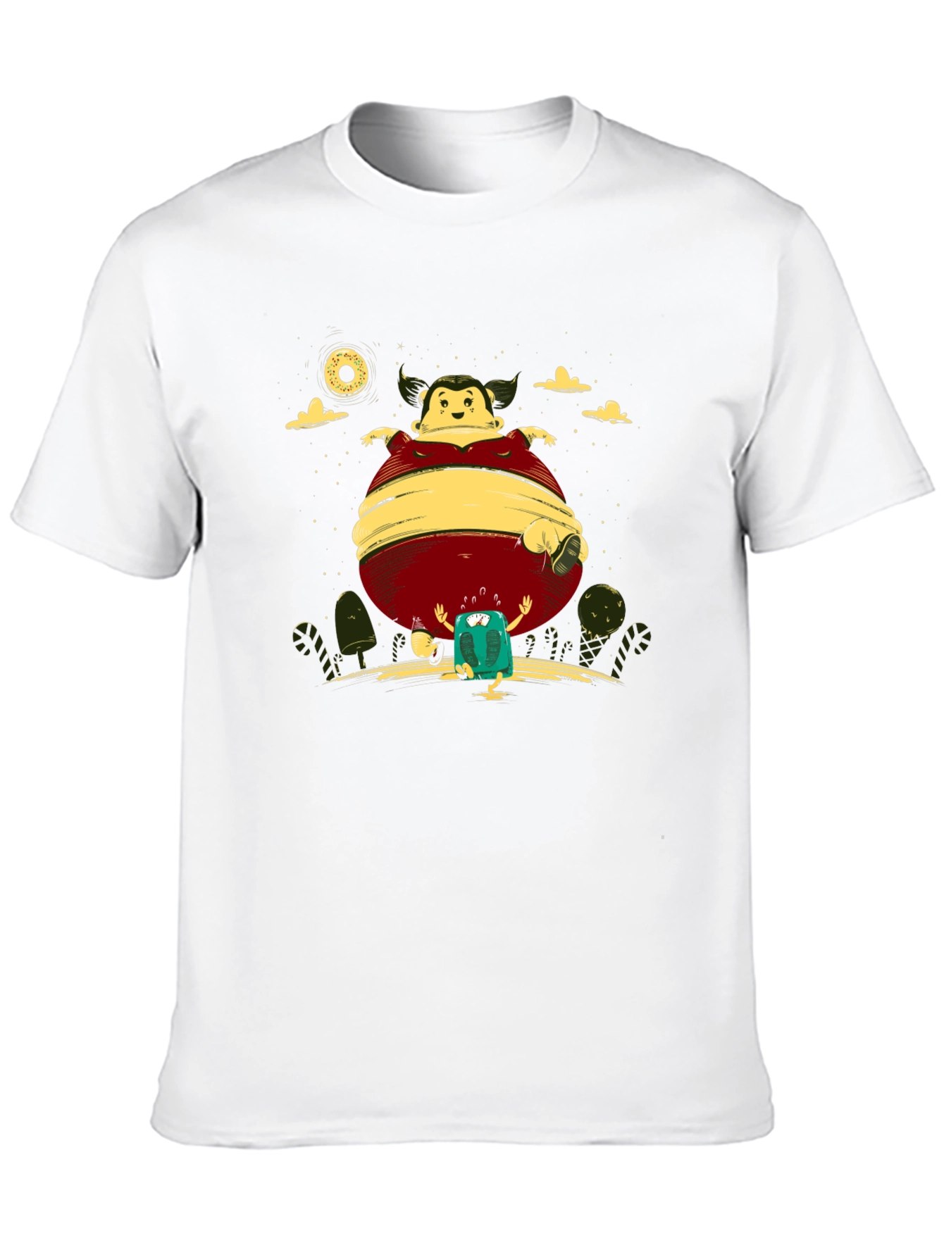 Cartoon-Themed Black Graphic Tee