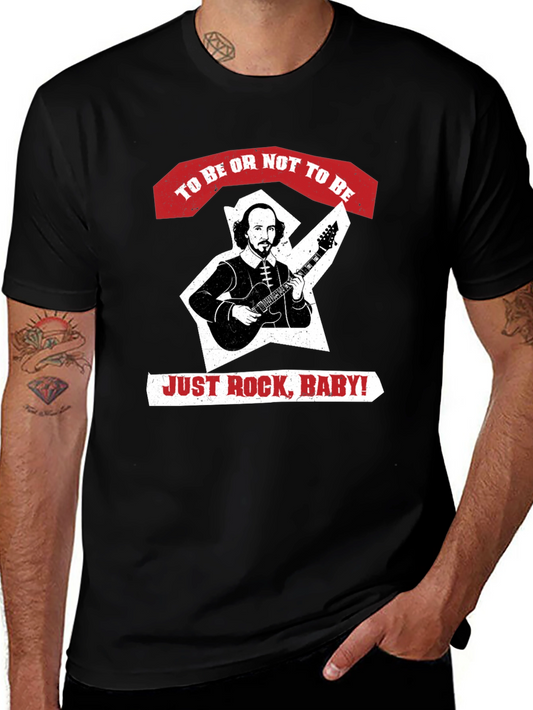 Shakespeare Guitarist T-Shirt: To Be or Not To Be... Rock!