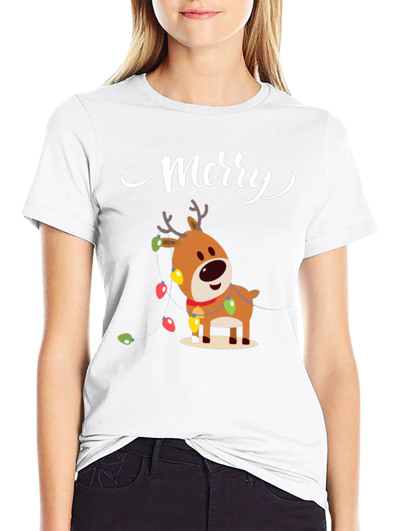 Merry Reindeer Christmas T-Shirt