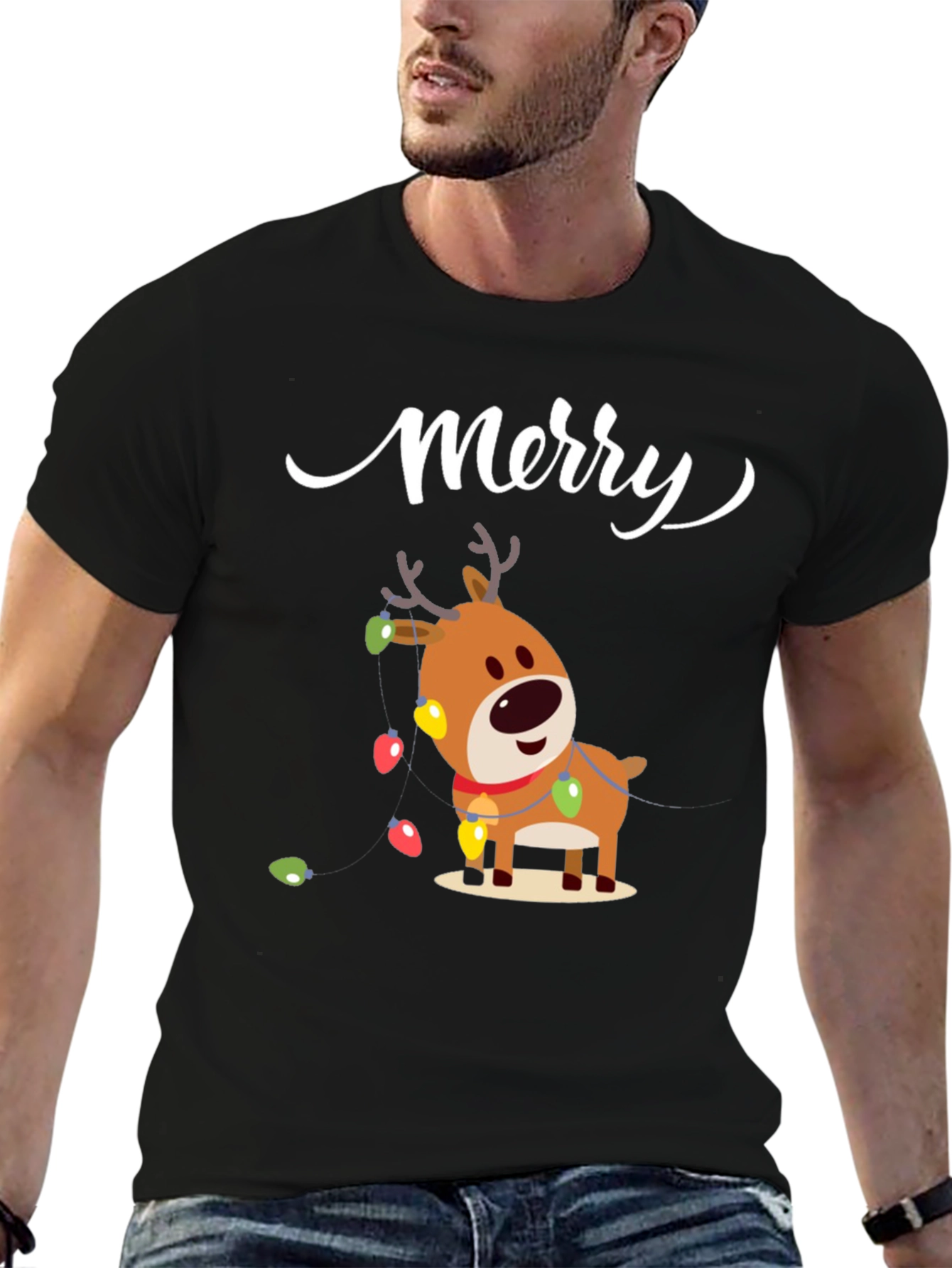 Merry Reindeer Christmas T-Shirt