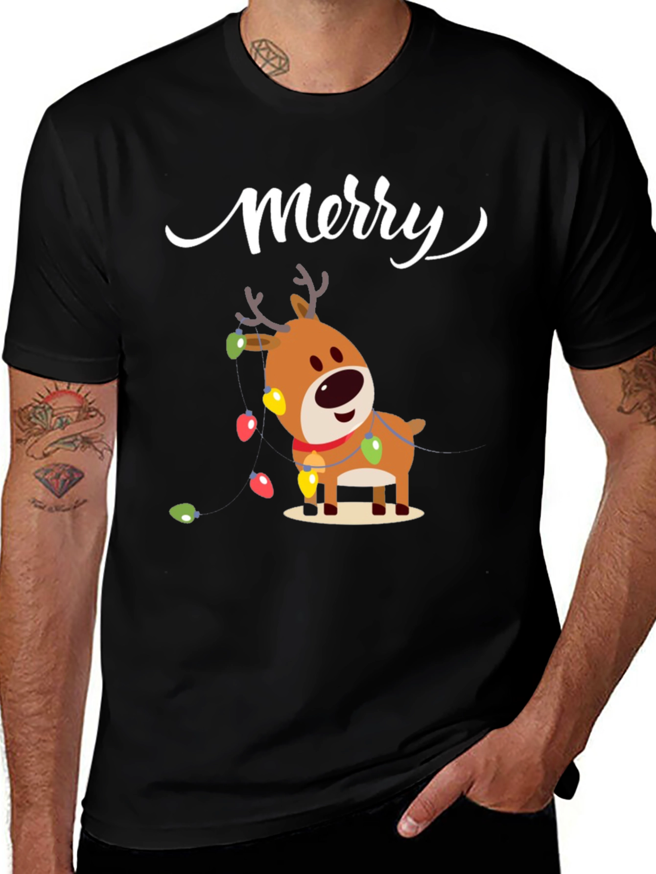 Merry Reindeer Christmas T-Shirt