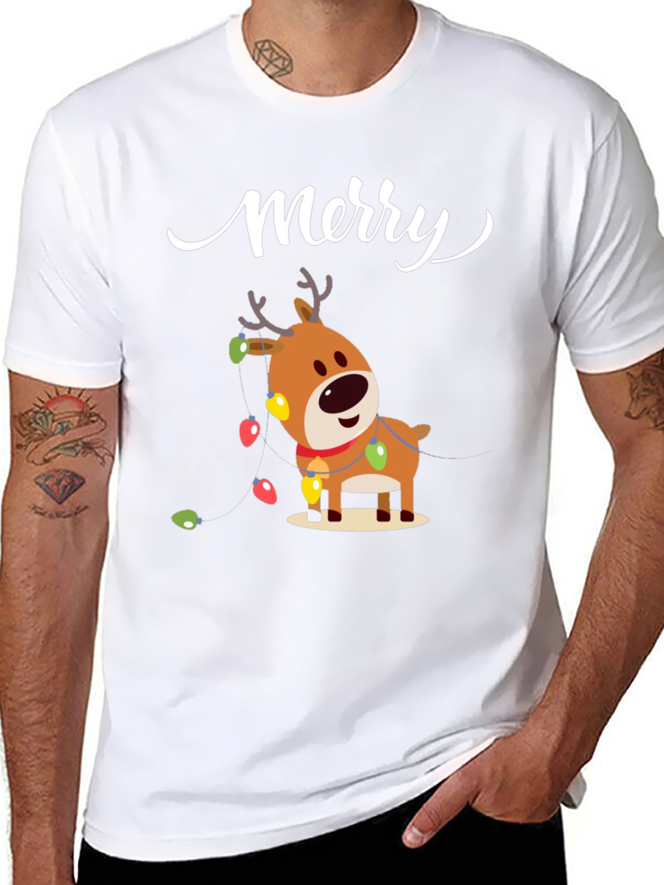 Merry Reindeer Christmas T-Shirt