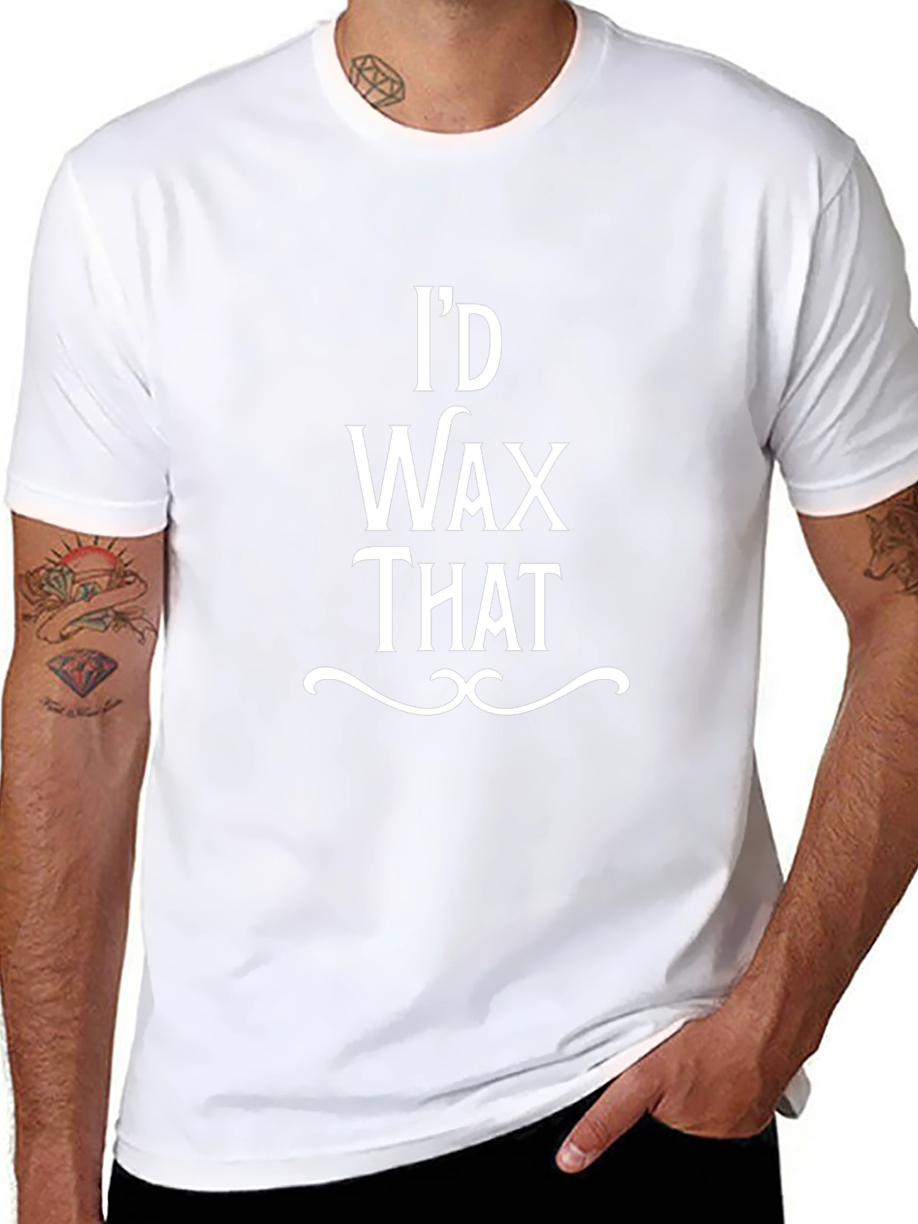 Id Wax That Graphic Tee - Funny T-Shirt