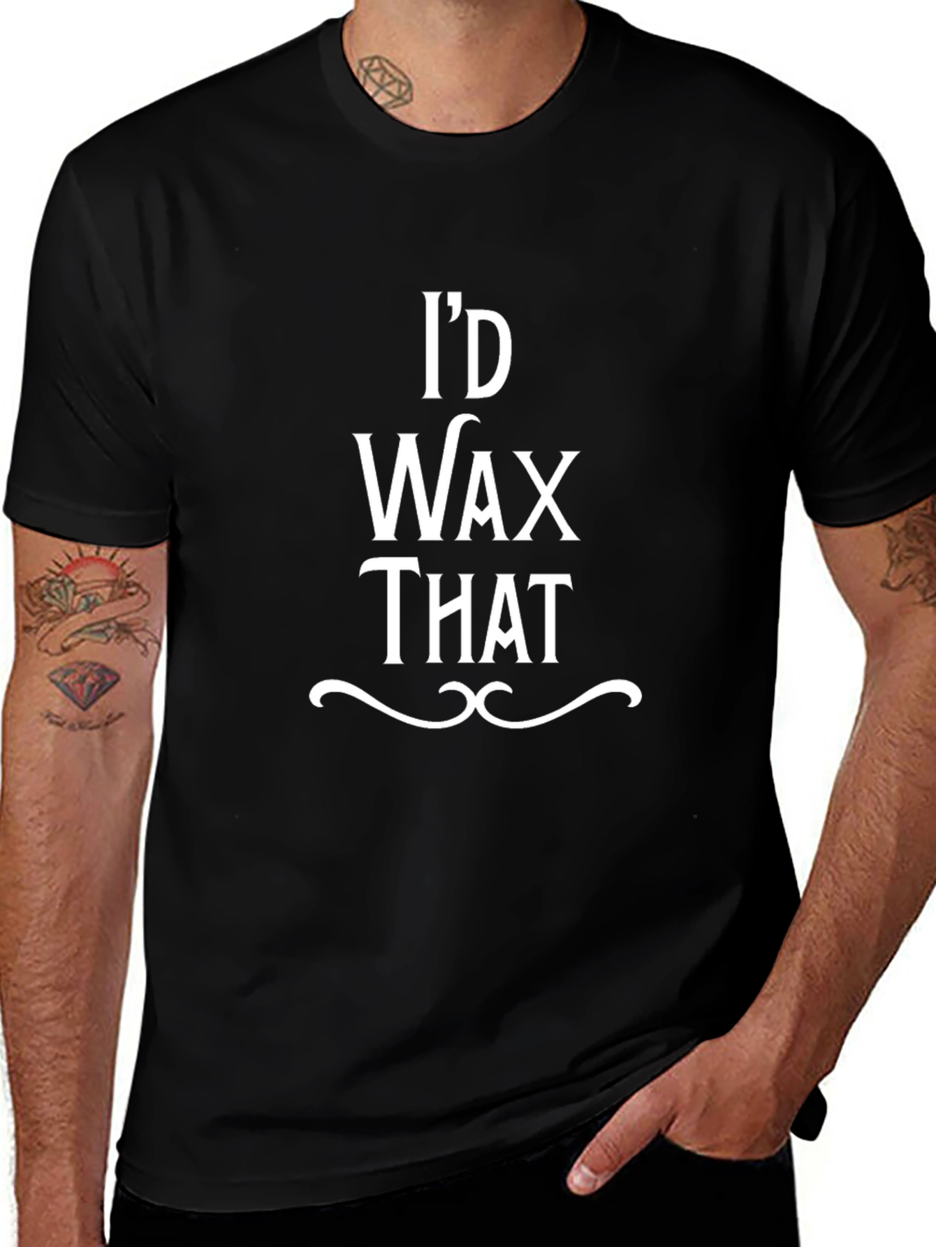 Id Wax That Graphic Tee - Funny T-Shirt