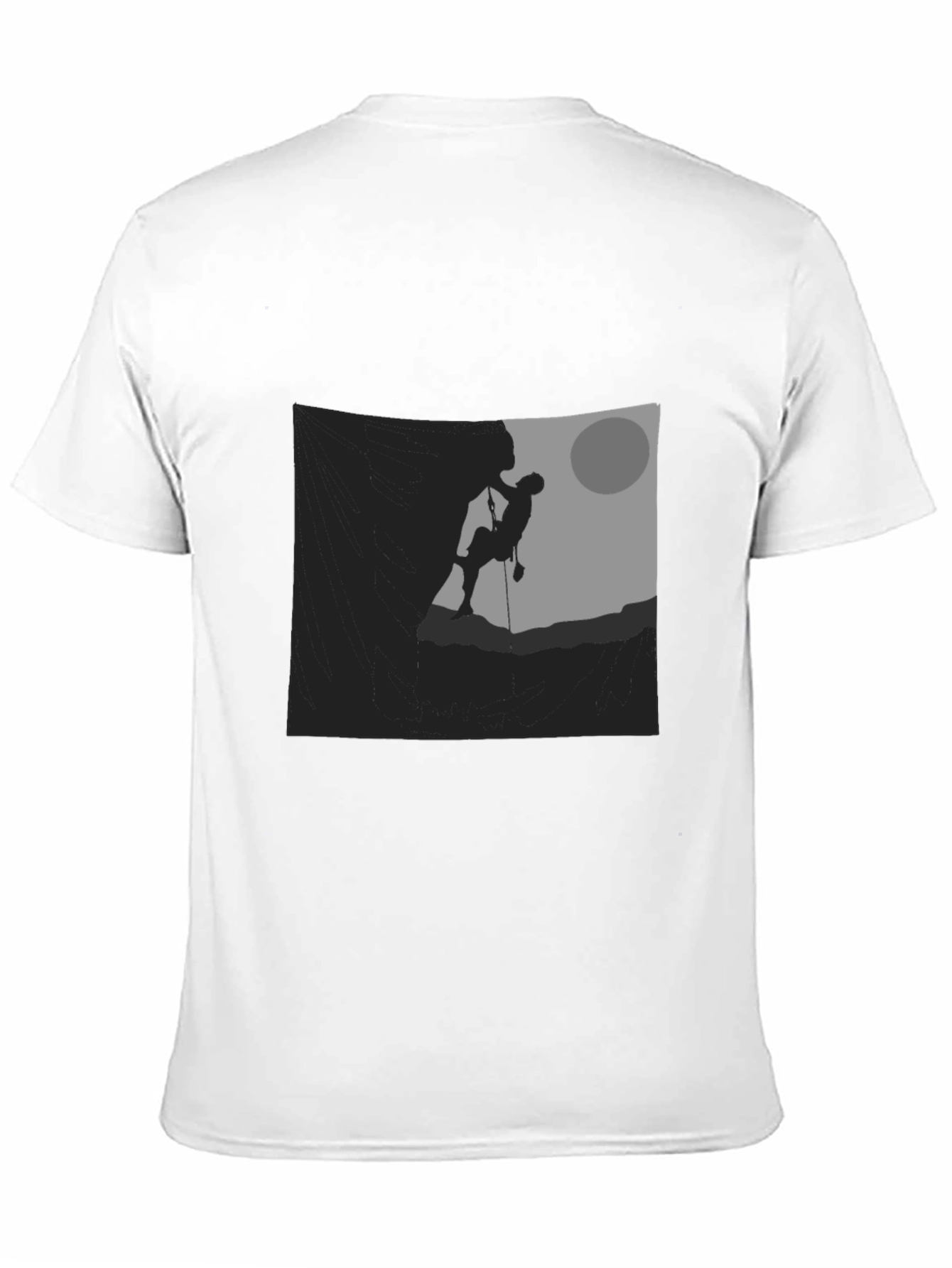 Silhouette Climber Graphic Black T-Shirt