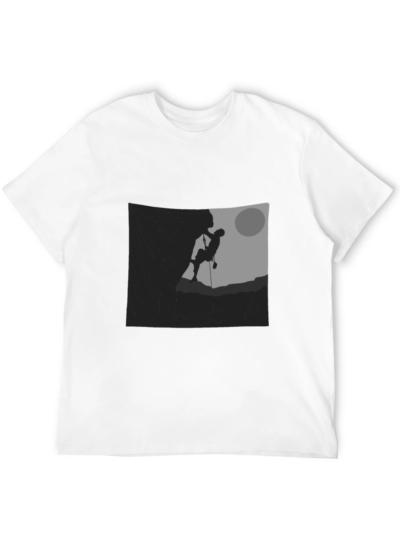 Silhouette Climber Graphic Black T-Shirt