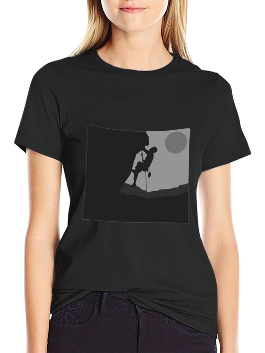 Silhouette Climber Graphic Black T-Shirt