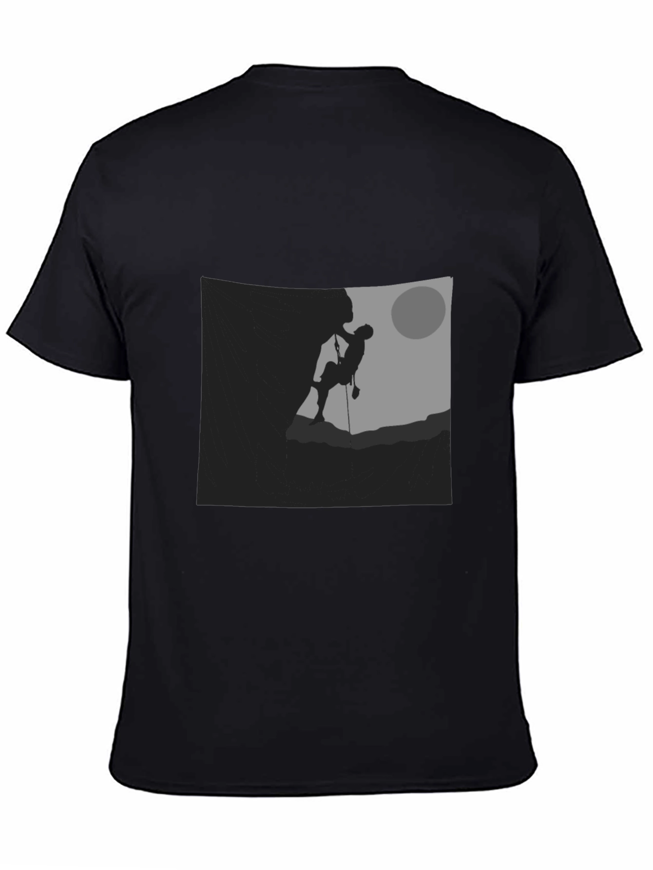 Silhouette Climber Graphic Black T-Shirt