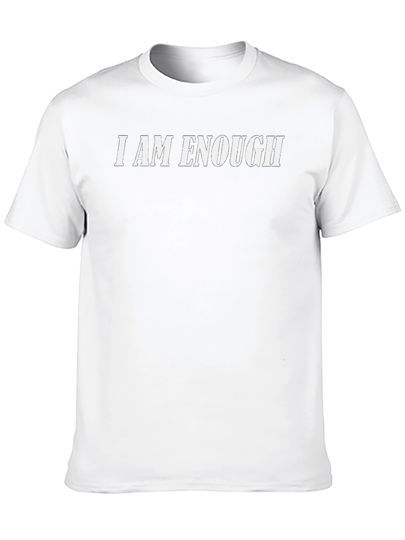 I Am Enough Graphic Tee - Black Unisex T-Shirt