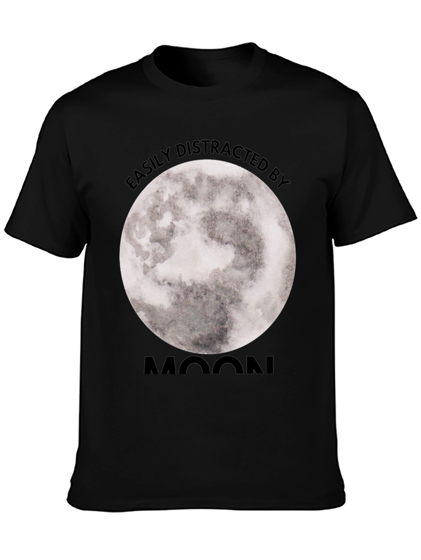 Easily Distracted By Moon Graphic Tee