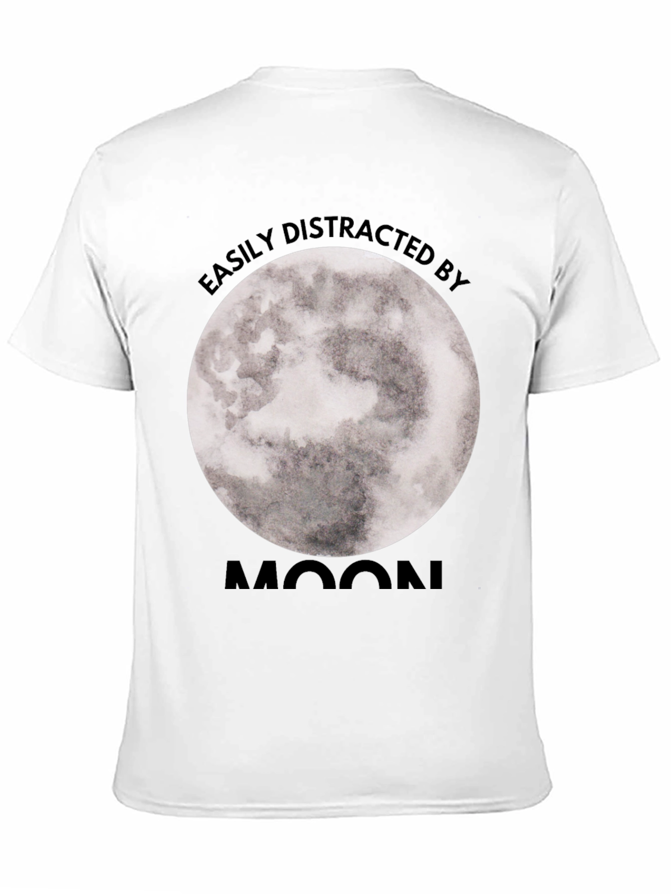 Easily Distracted By Moon Graphic Tee