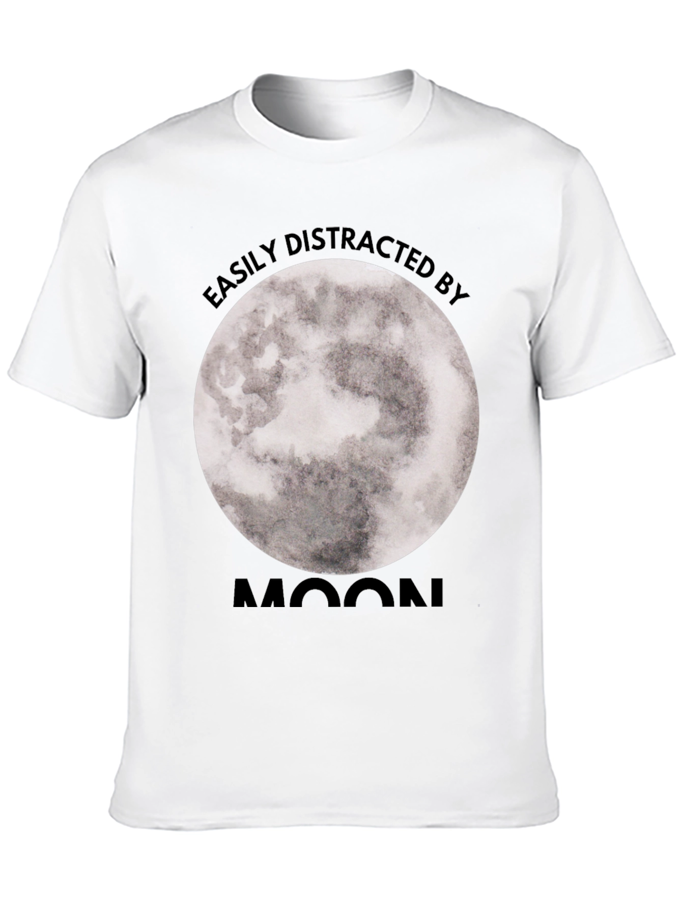 Easily Distracted By Moon Graphic Tee