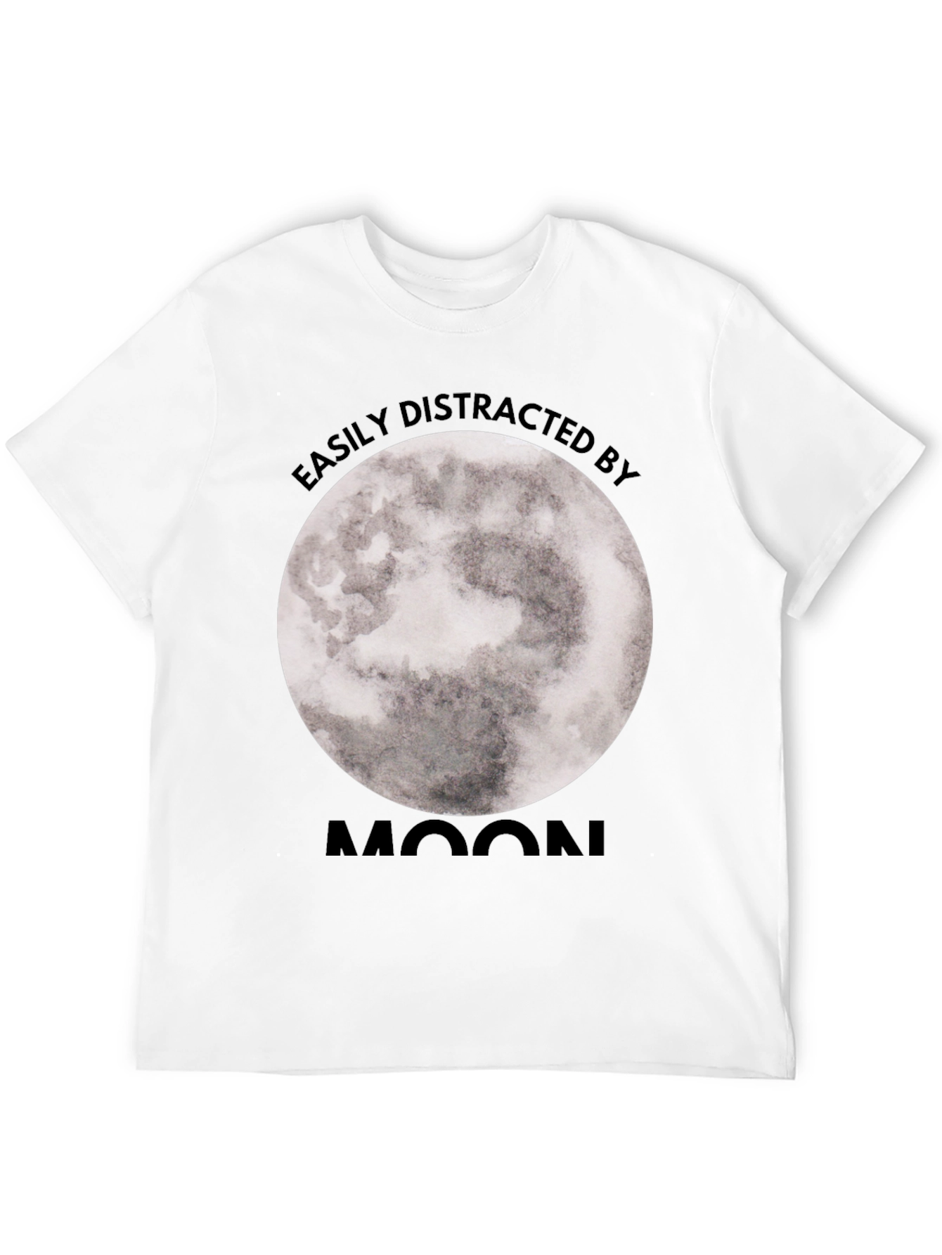 Easily Distracted By Moon Graphic Tee