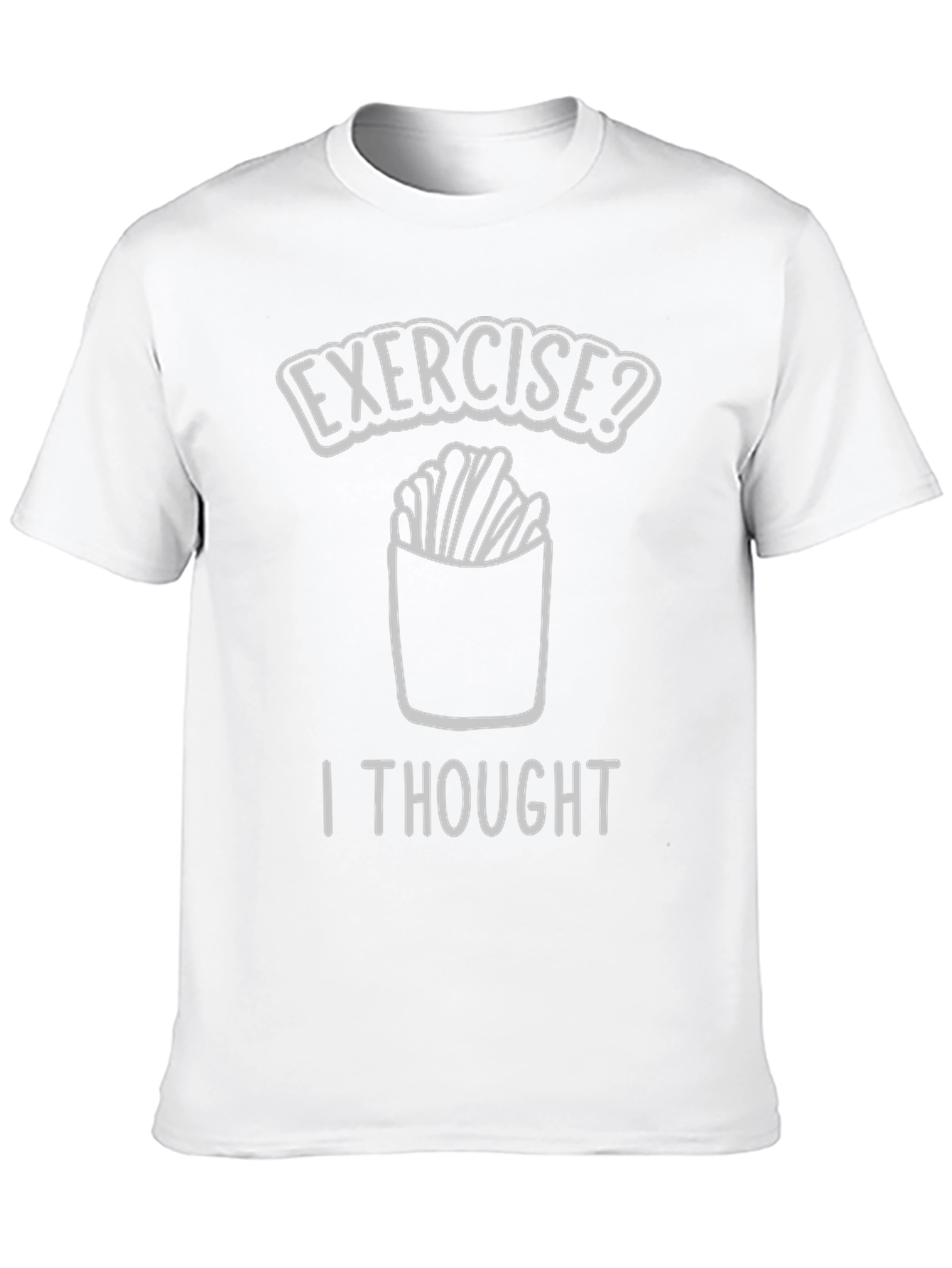 Funny Exercise Fries T-Shirt - Foodie Tee
