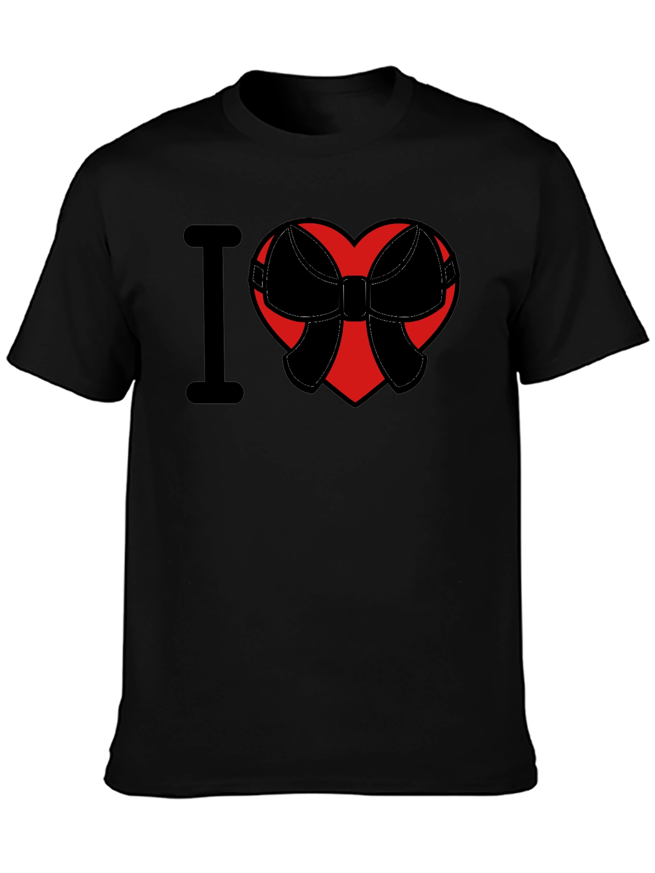 I Heart Bow T-Shirt - Mens Graphic Tee