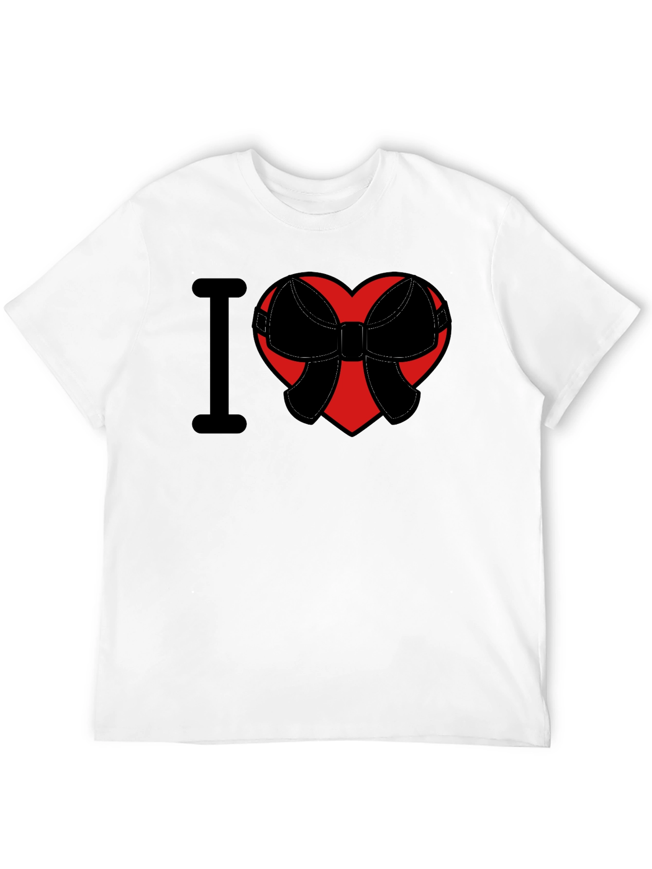 I Heart Bow T-Shirt - Mens Graphic Tee