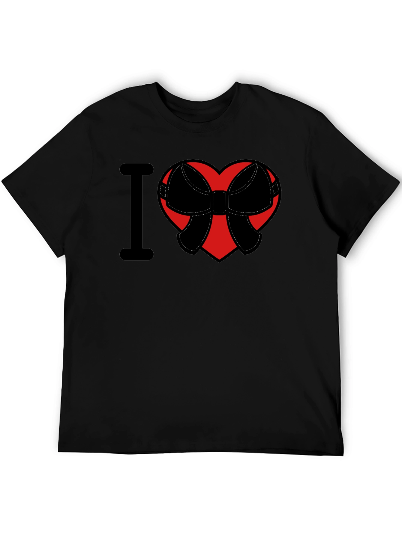 I Heart Bow T-Shirt - Mens Graphic Tee