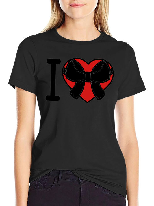 I Heart Bow T-Shirt - Mens Graphic Tee