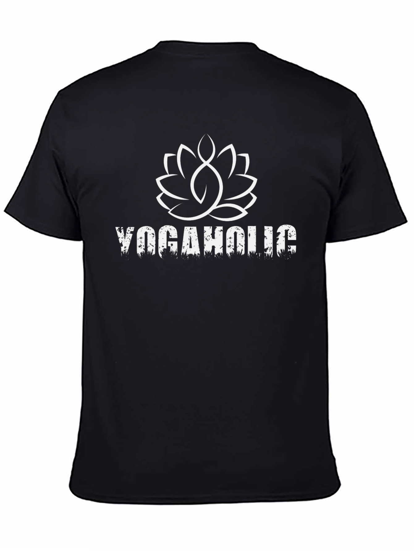 Yogaholic Lotus T-Shirt - Black