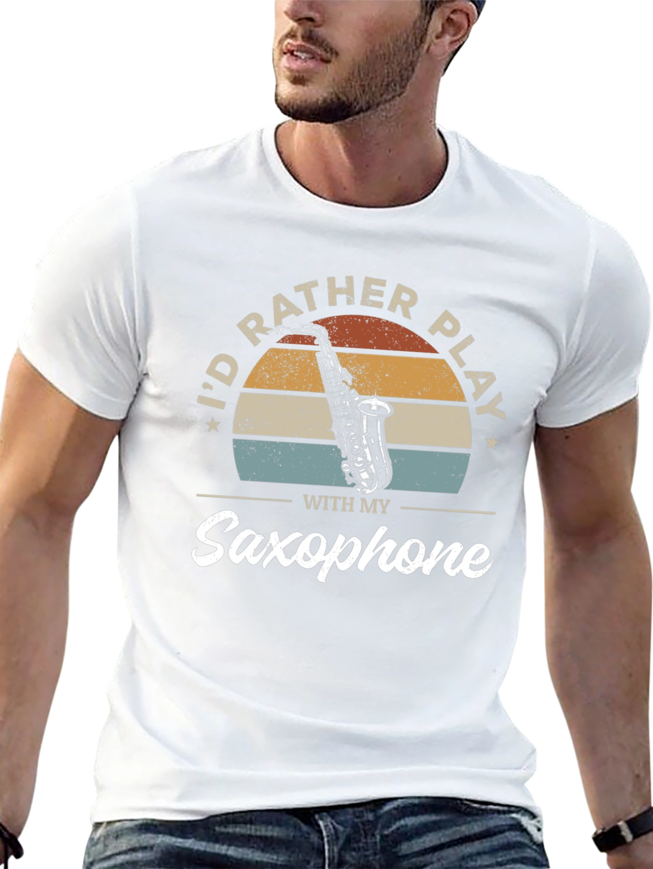 Saxophone Player T-Shirt - Id Rather Play