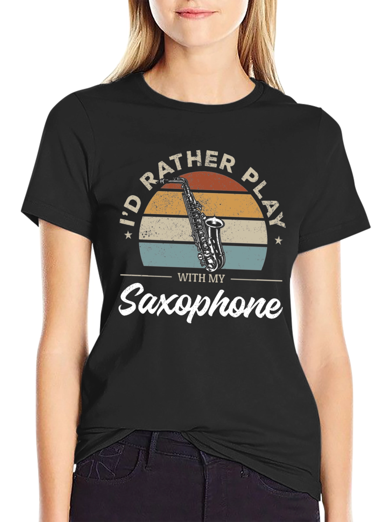 Saxophone Player T-Shirt - Id Rather Play