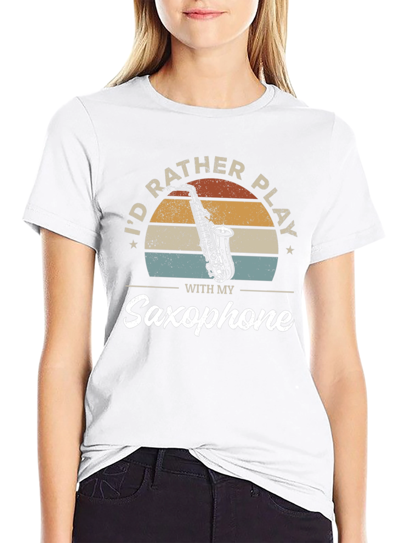 Saxophone Player T-Shirt - Id Rather Play