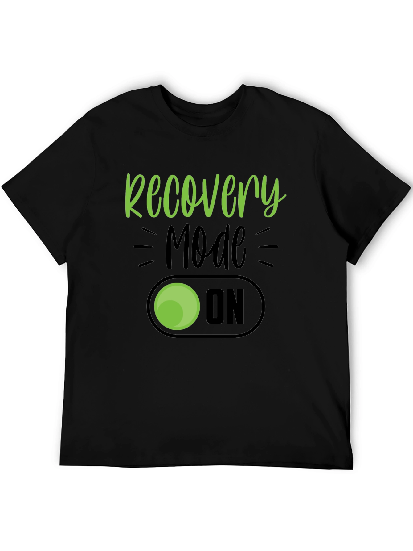 Recovery Mode On Graphic T-Shirt - Black Cotton Tee