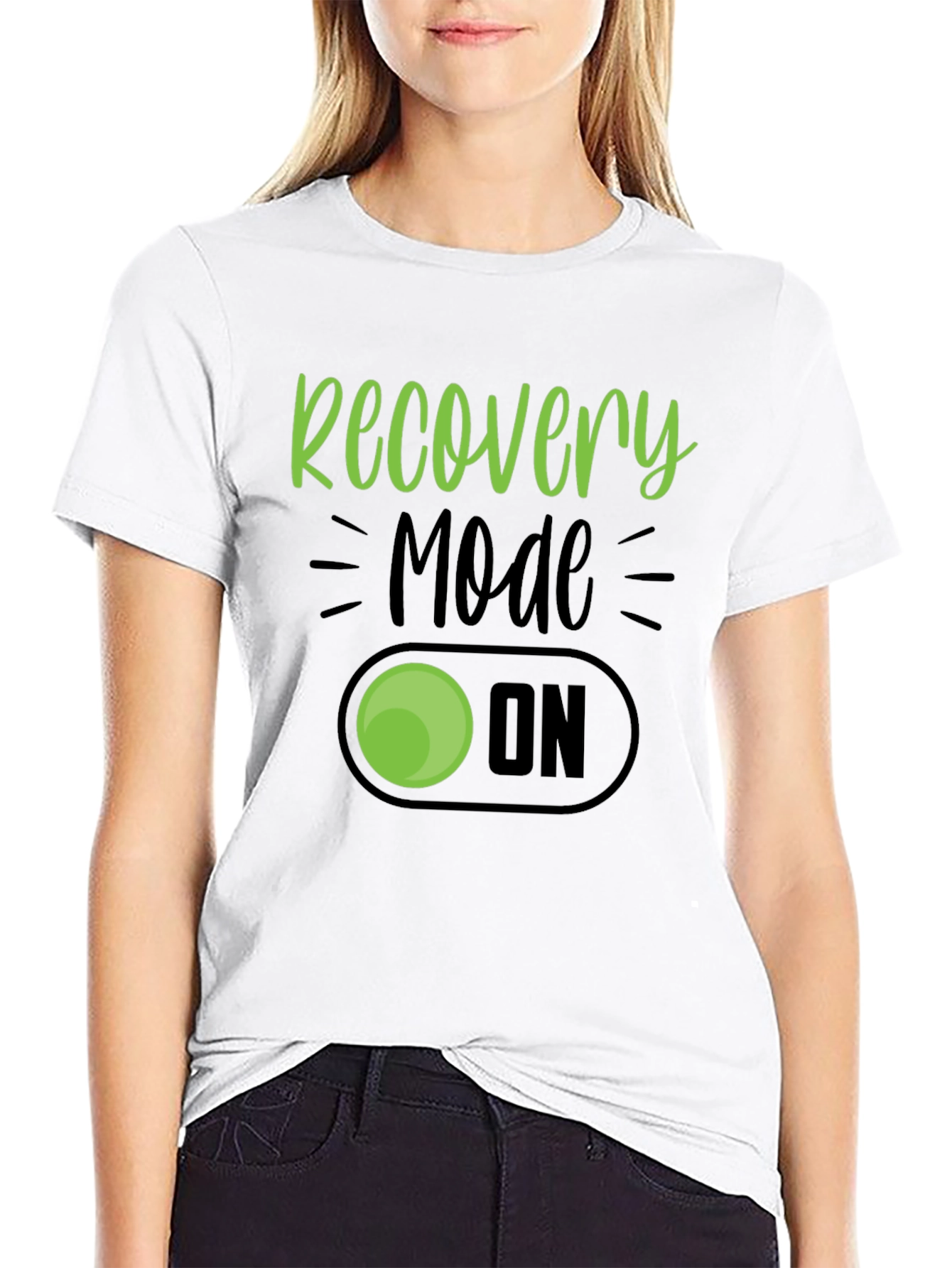 Recovery Mode On Graphic T-Shirt - Black Cotton Tee