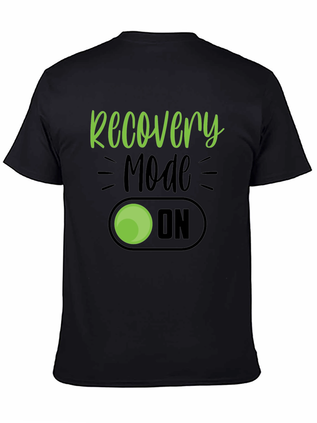 Recovery Mode On Graphic T-Shirt - Black Cotton Tee