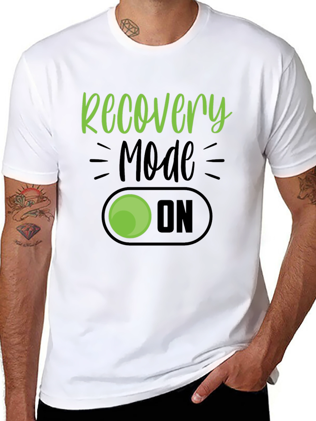 Recovery Mode On Graphic T-Shirt - Black Cotton Tee