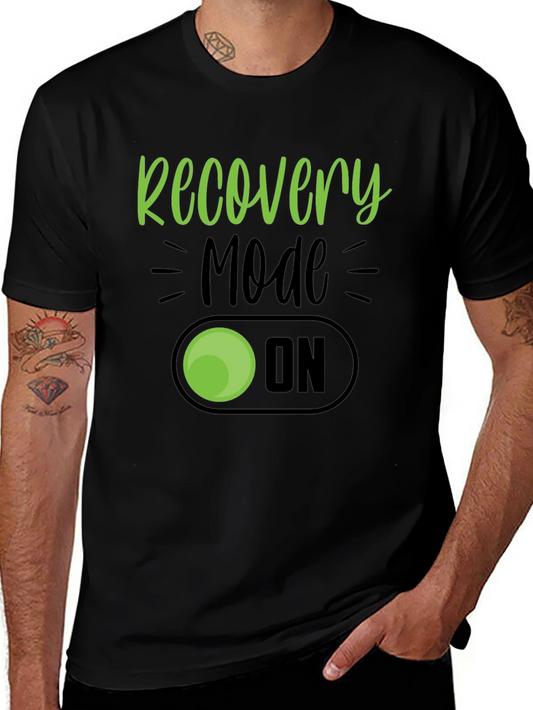 Recovery Mode On Graphic T-Shirt - Black Cotton Tee