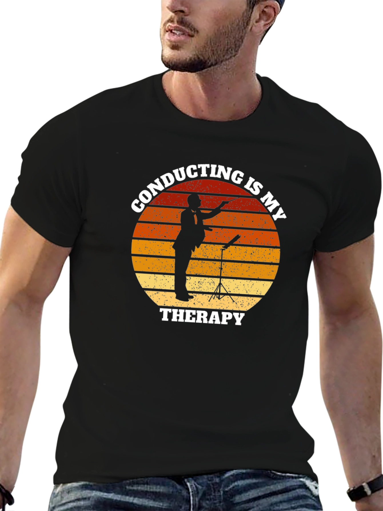 Conducting is My Therapy Graphic T-Shirt