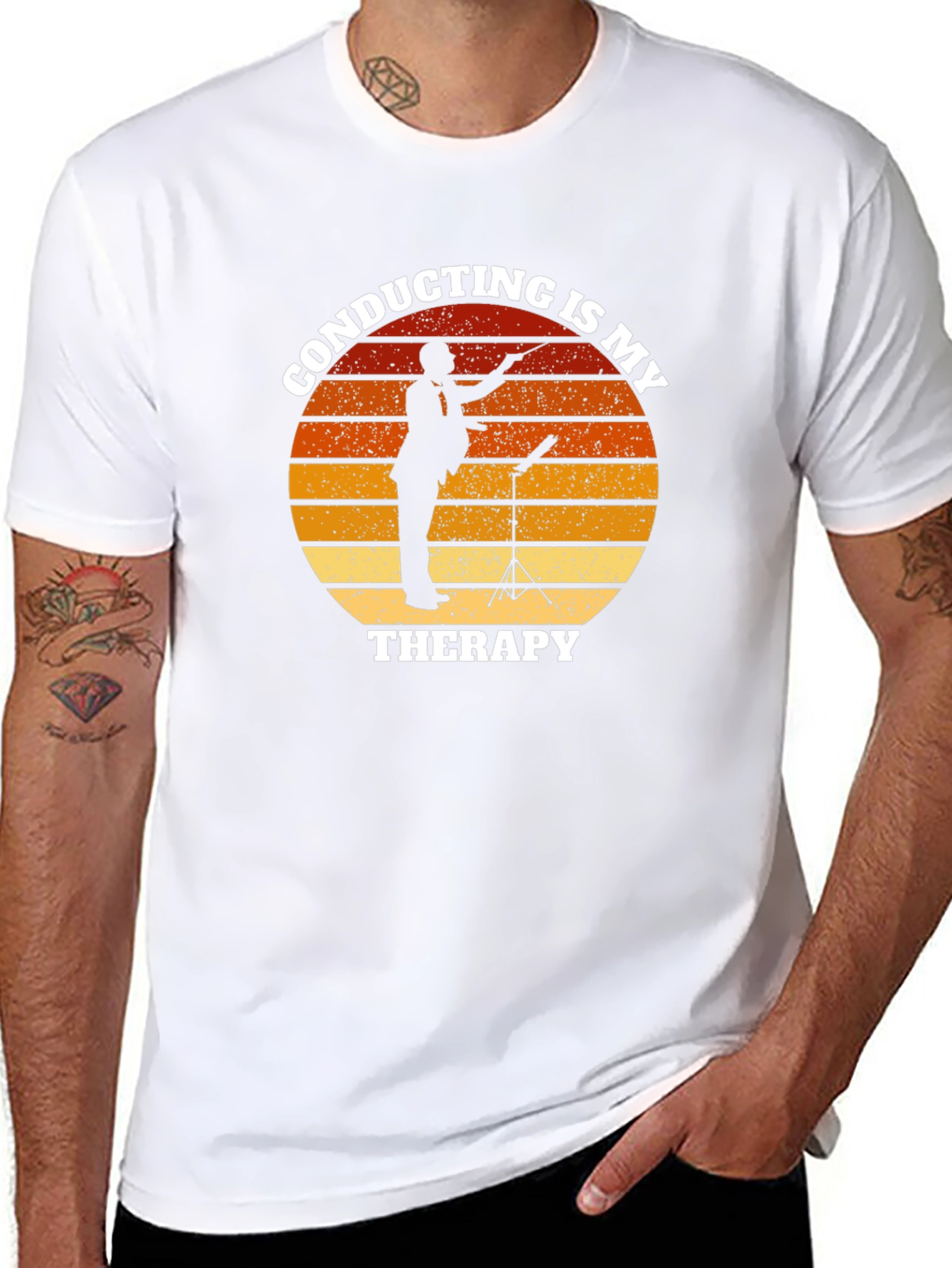 Conducting is My Therapy Graphic T-Shirt