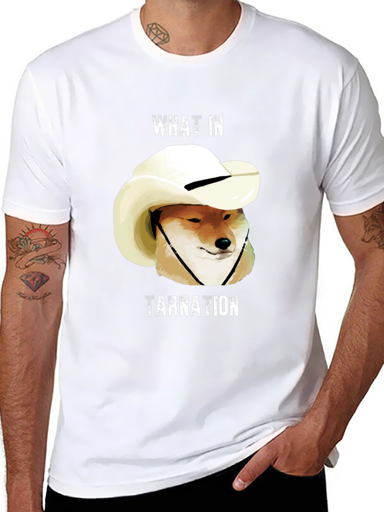 What In Tarnation Doge Meme T-Shirt