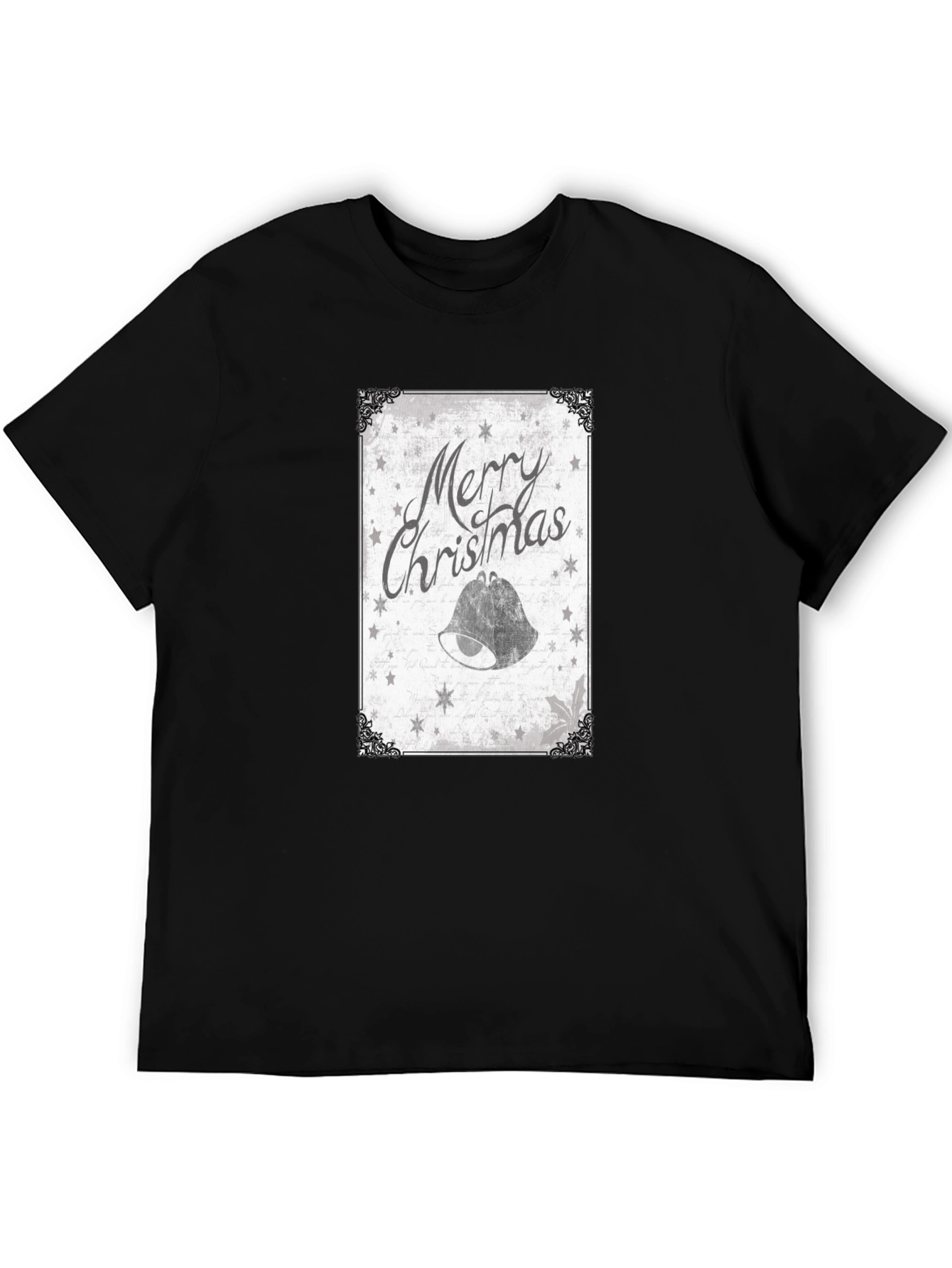 Merry Christmas Bell Graphic Tee - Holiday Style