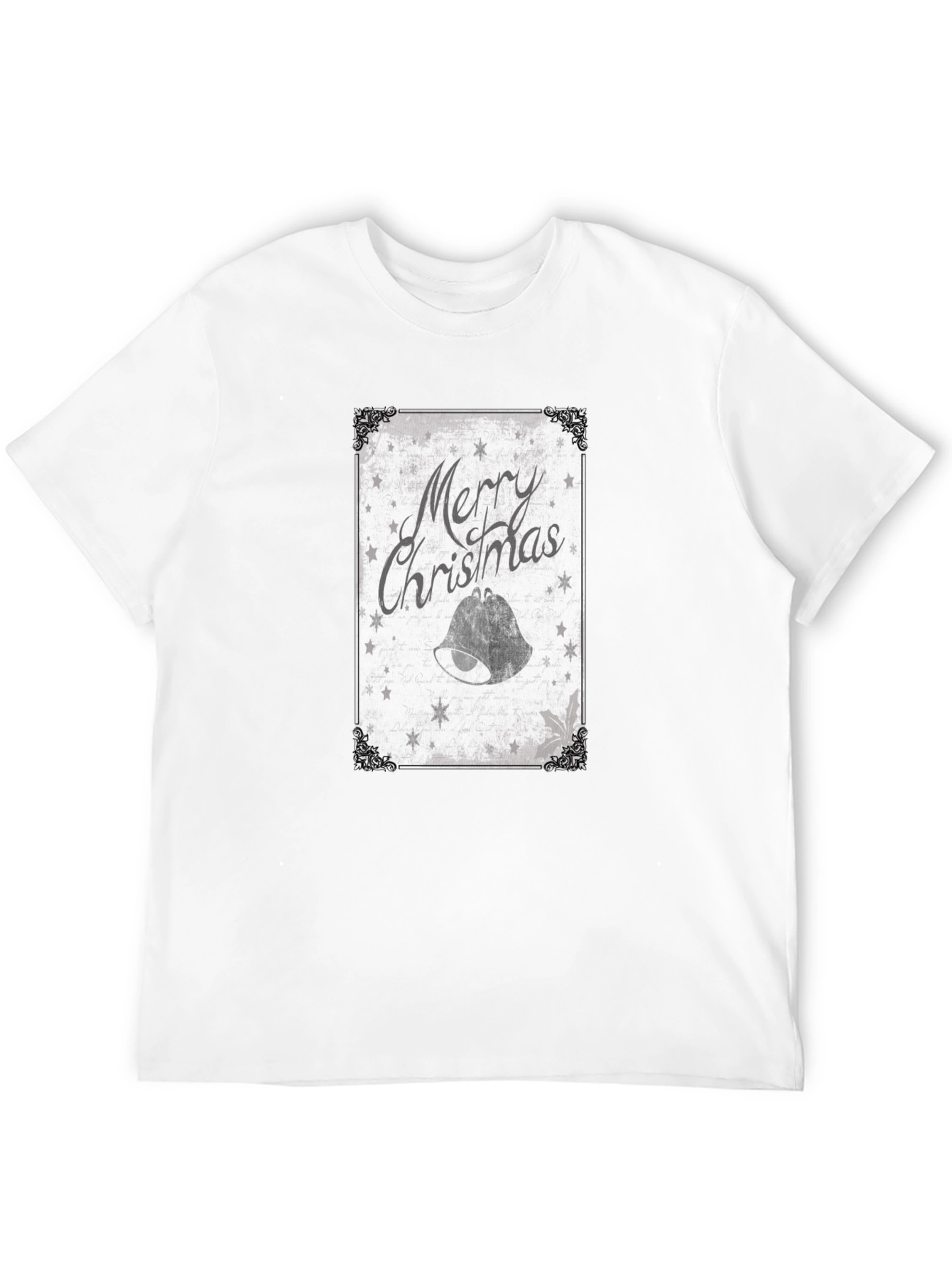 Merry Christmas Bell Graphic Tee - Holiday Style