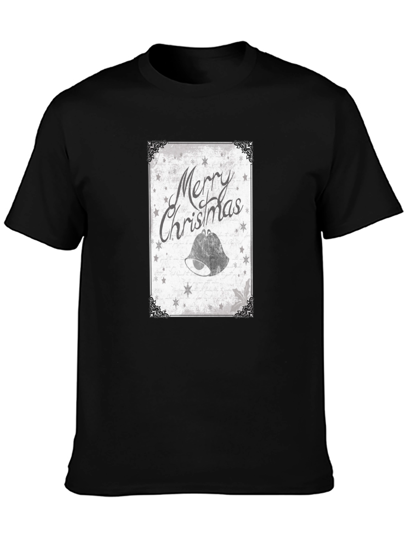 Merry Christmas Bell Graphic Tee - Holiday Style