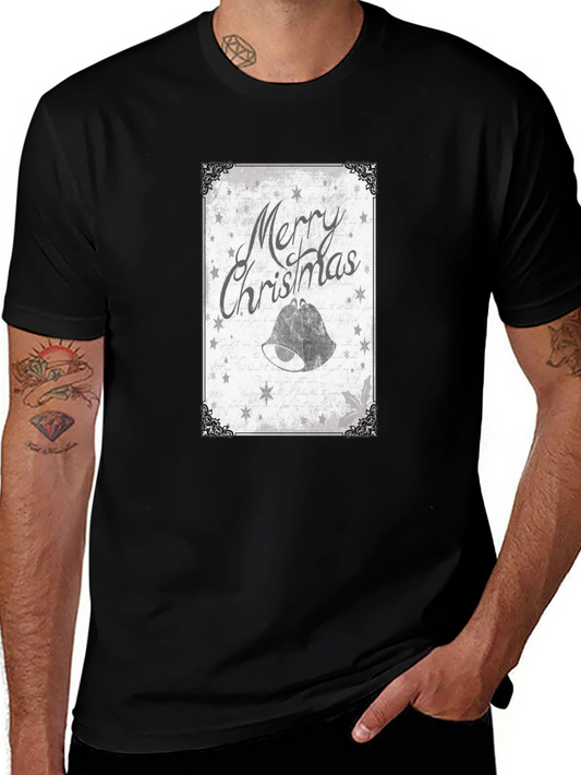 Merry Christmas Bell Graphic Tee - Holiday Style