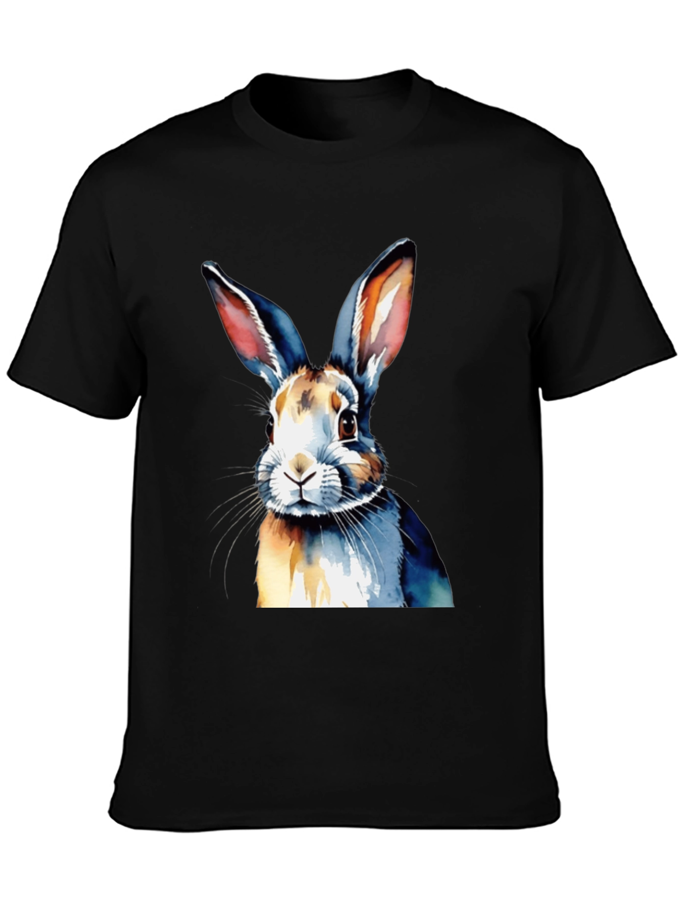 Watercolor Rabbit Graphic T-Shirt