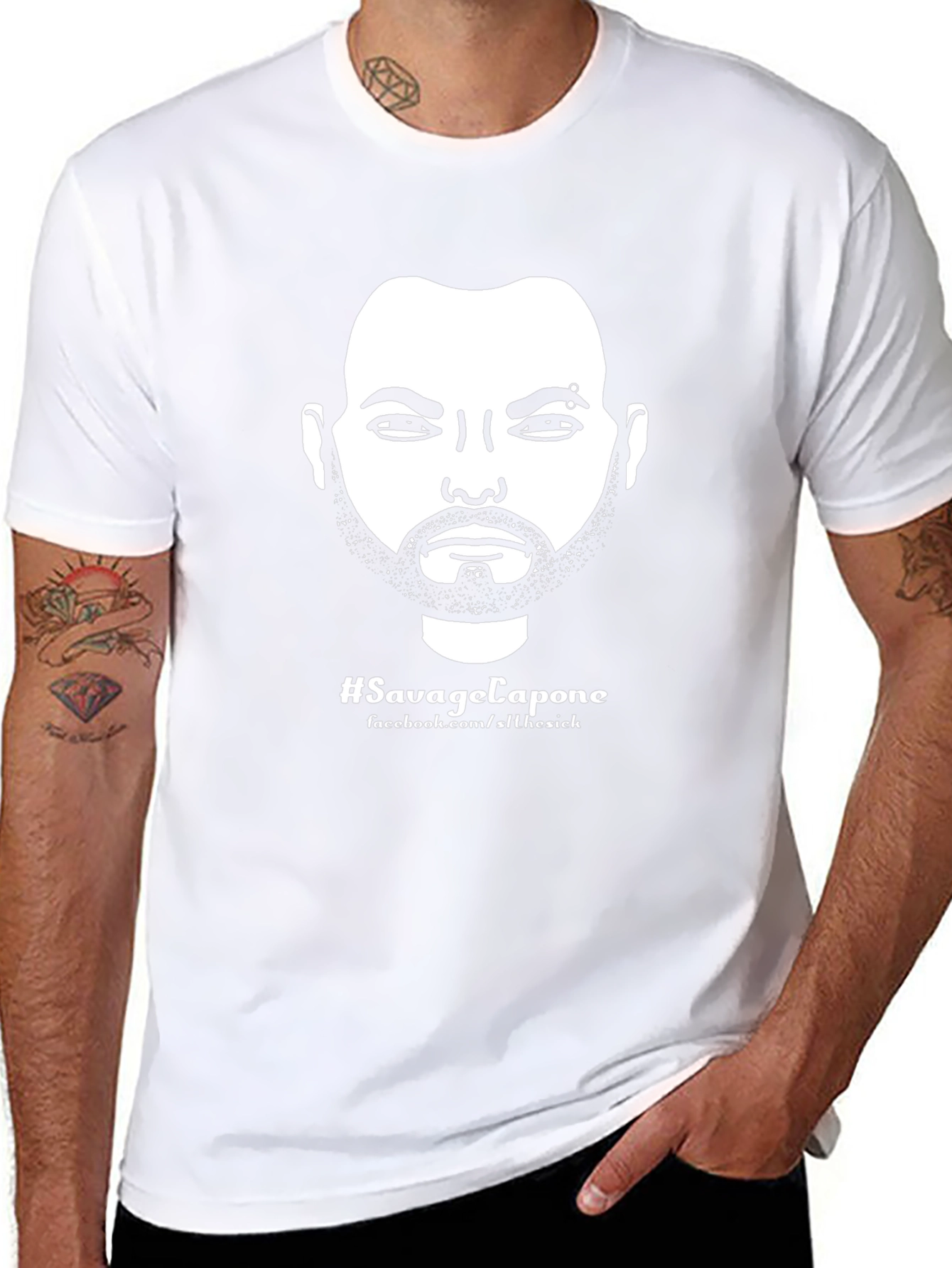 Savage Capone Graphic T-Shirt - Black Cotton Tee