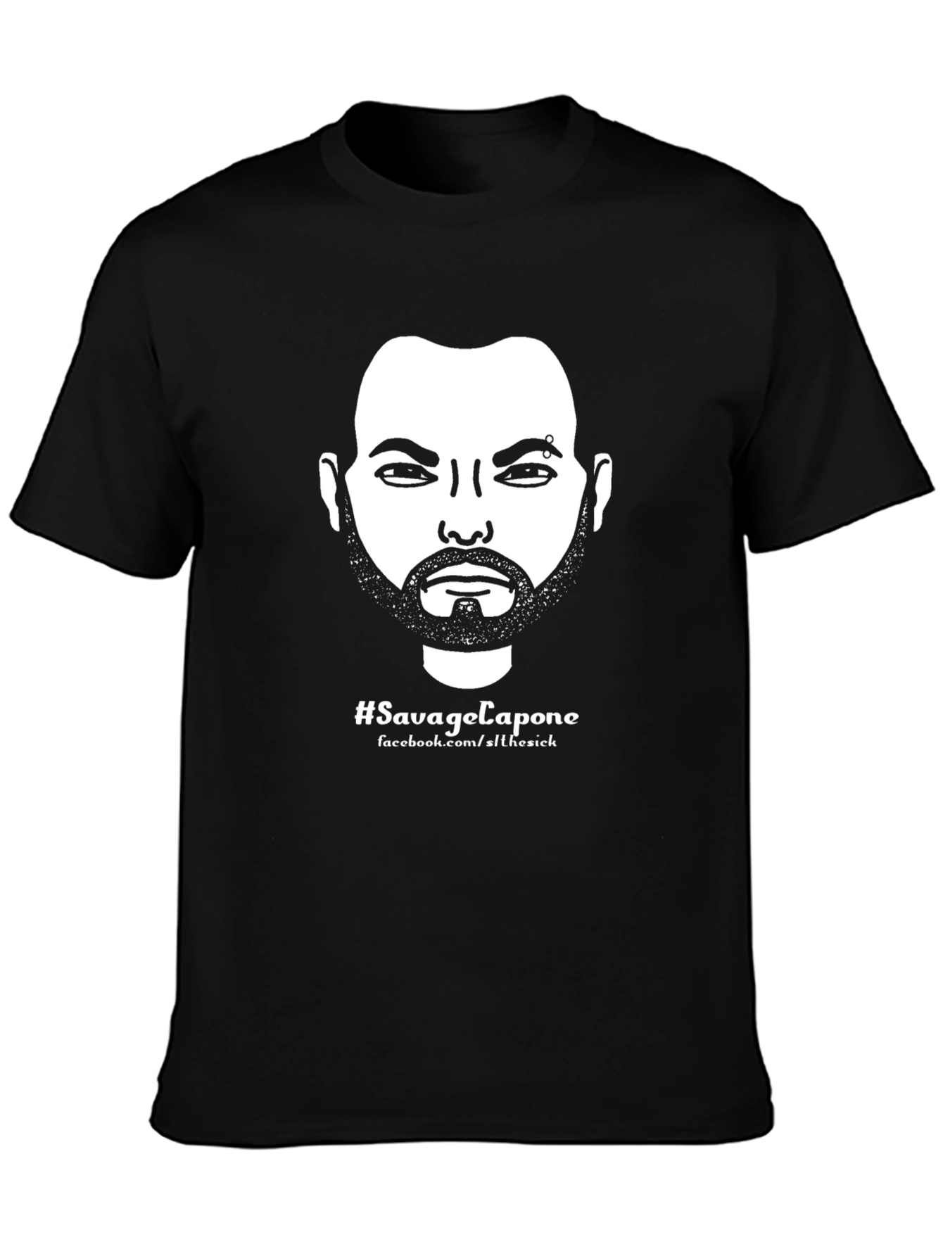 Savage Capone Graphic T-Shirt - Black Cotton Tee