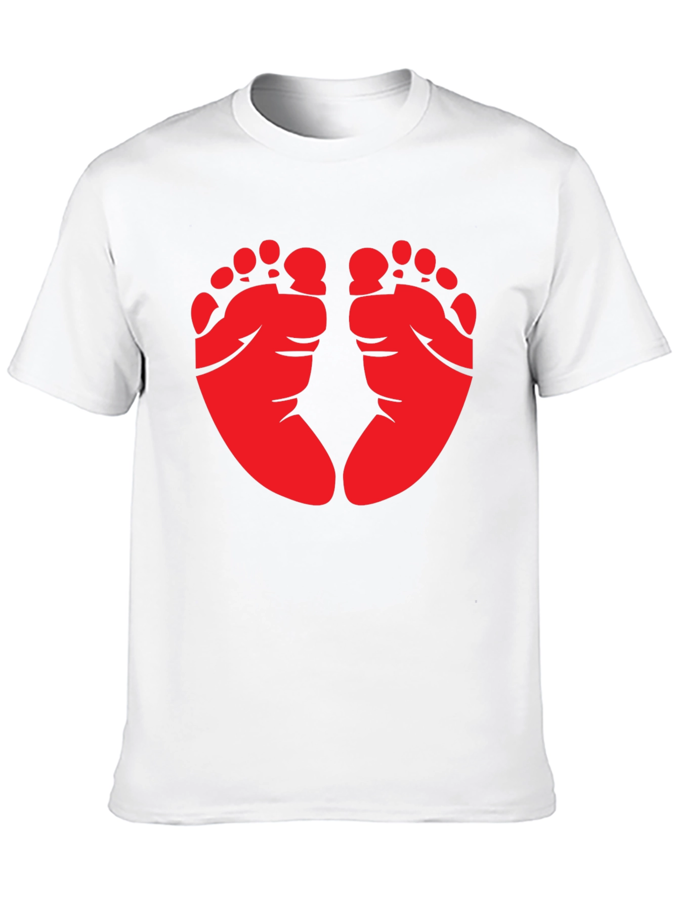Baby Feet Graphic Tee - Black