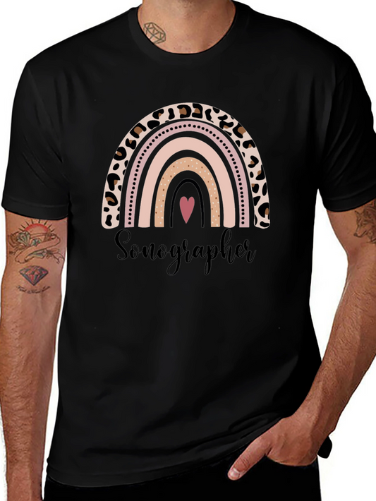 Sonographer Rainbow Graphic Tee