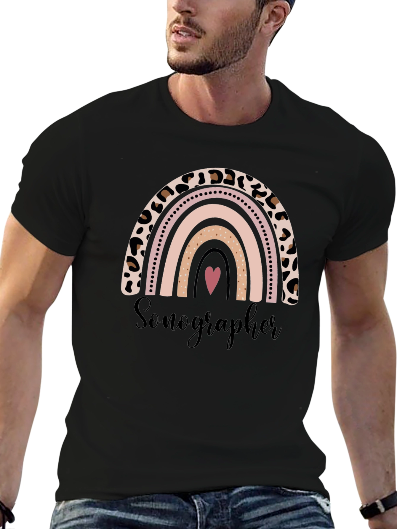Sonographer Rainbow Graphic Tee
