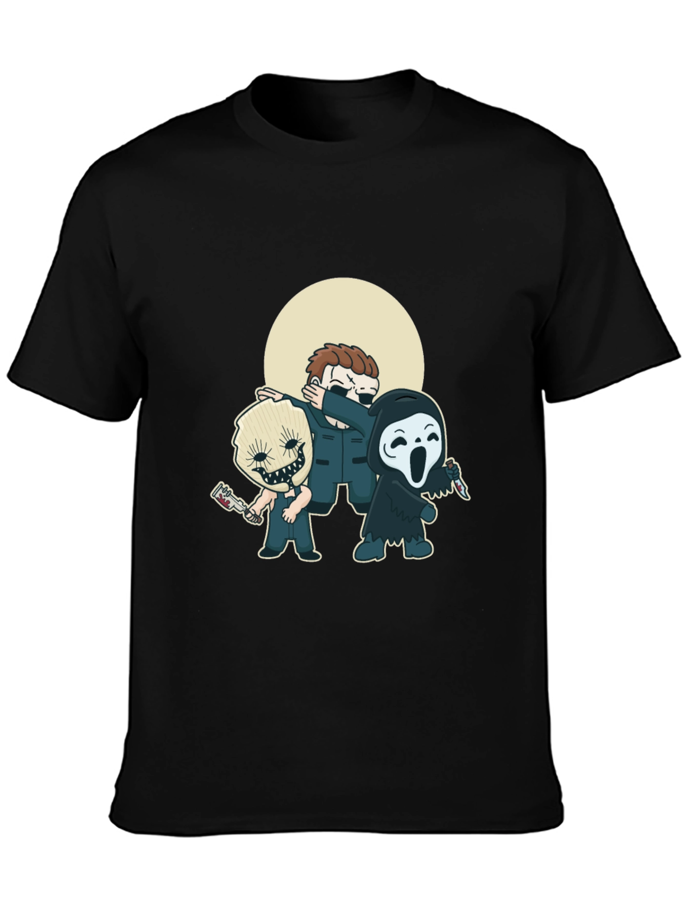 Horror Movie Character Graphic T-Shirt