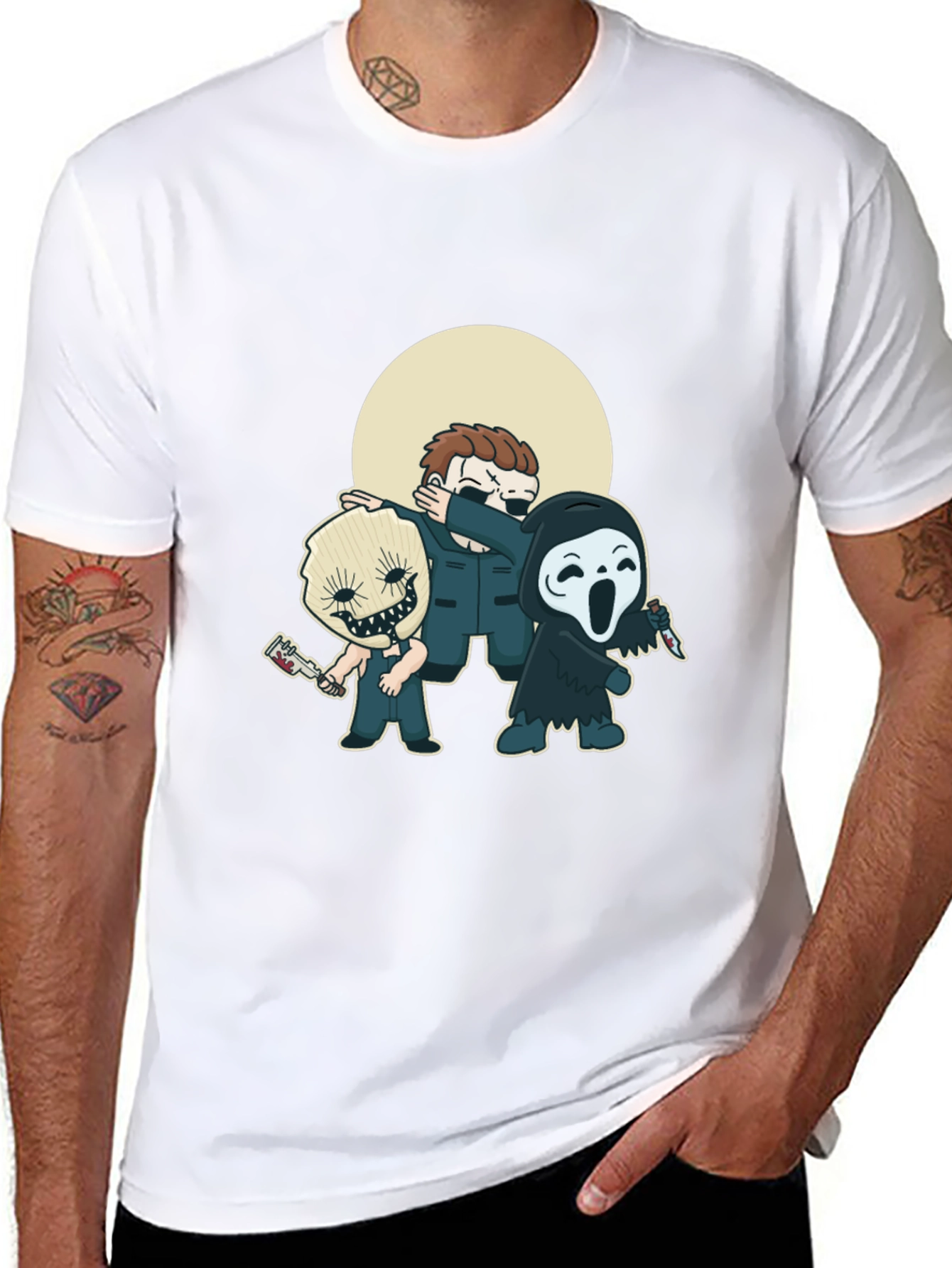 Horror Movie Character Graphic T-Shirt